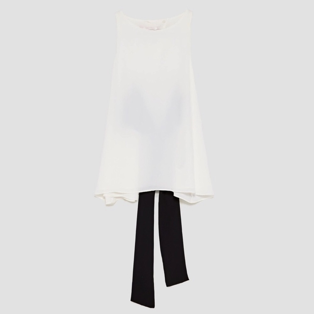 Zara open back tank top